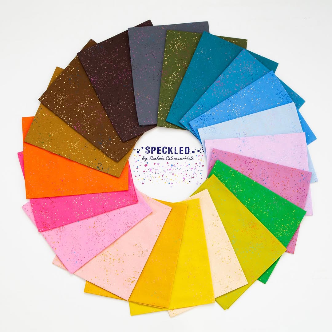 Speckled Metallic 108" Wide Quilt Backing - Black