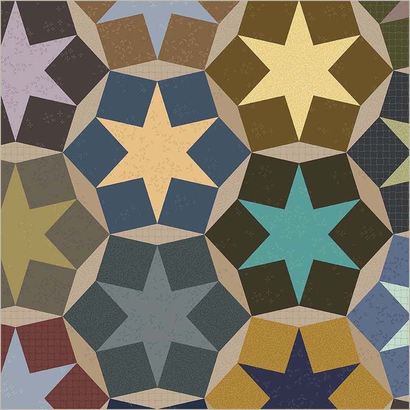 Stellar Dusk Cotton Wideback Fabric per yard