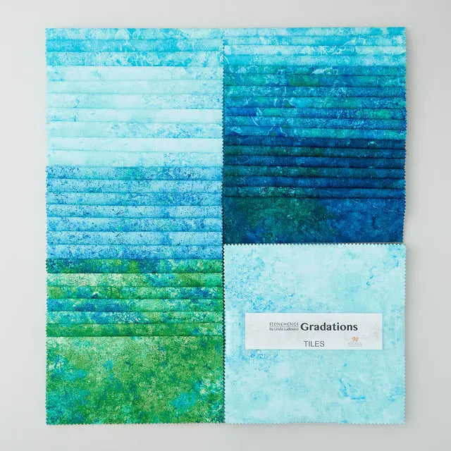 Stonehenge Gradations II Peacock Tiles