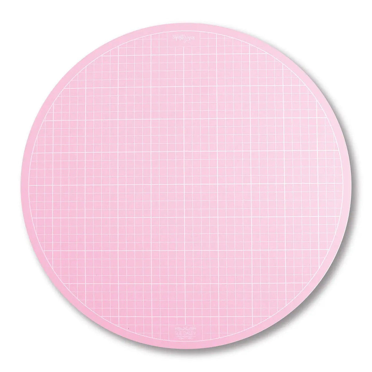 Sue Daley Round Rotating Cutting Mat 10in Pink