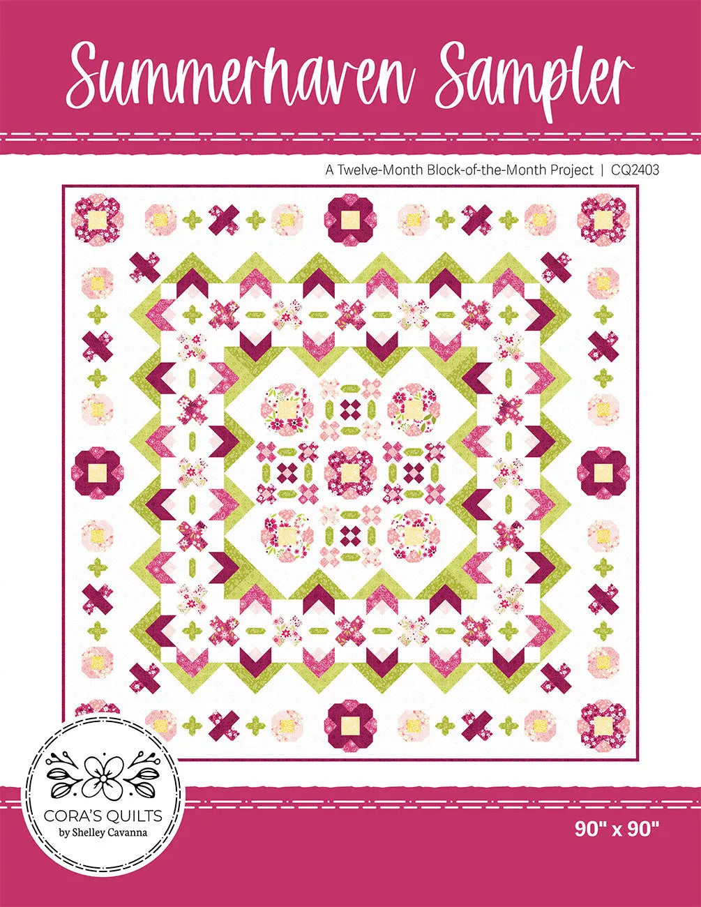 Summerhaven Sampler Block-of-the-Month Quilt Pattern