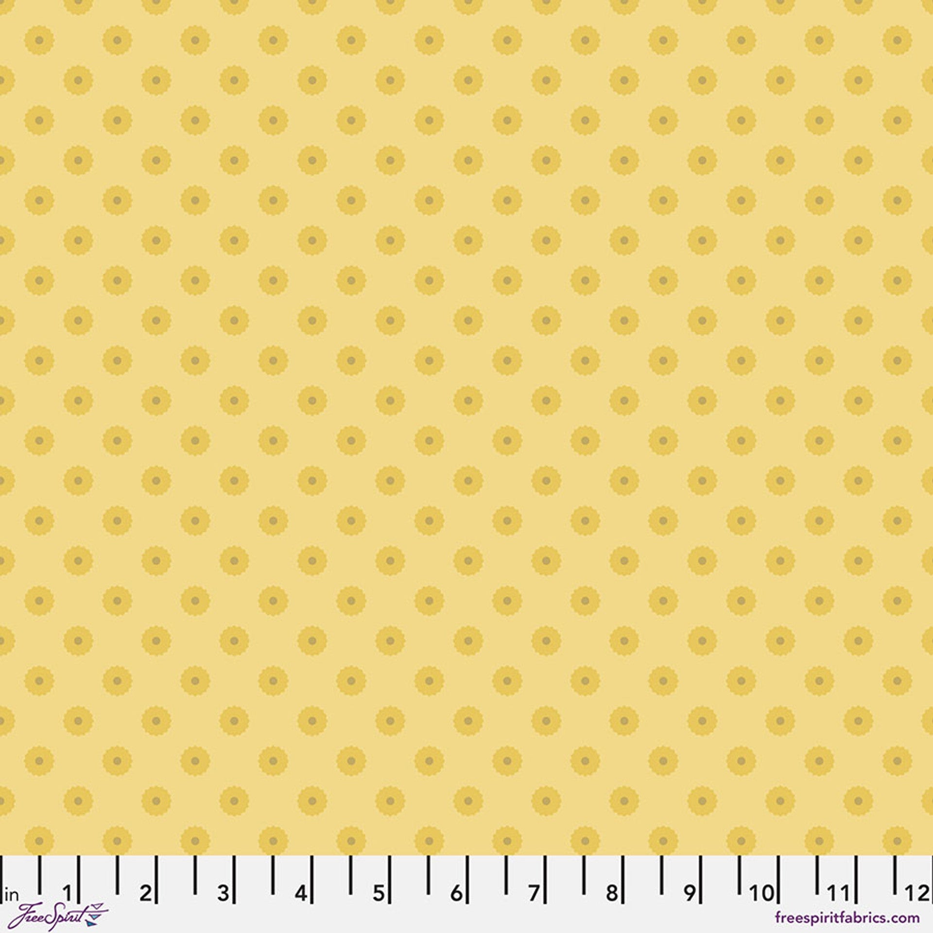 Sun Blossom Dot Cotton 44"/45" Fabric Per Yard