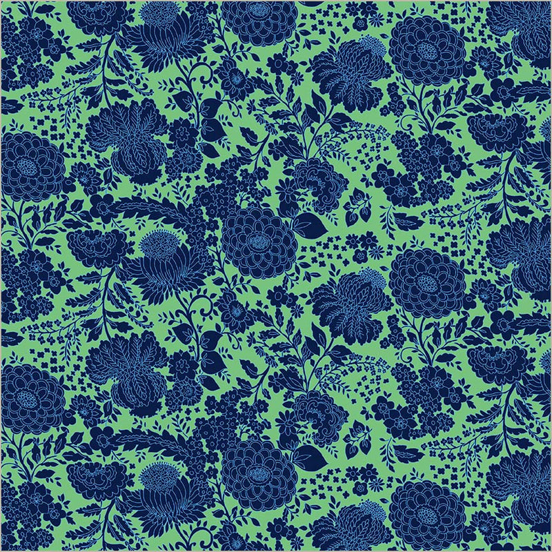Sweet Talk Kim Sea Green Cotton 44/45 Fabric Per Yard