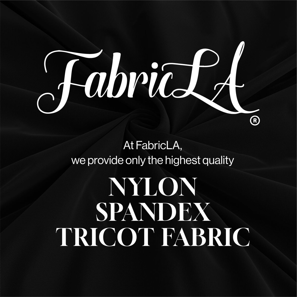 Nylon Spandex Matte Tricot Fabric 200 GSM Silver | 4 Way Stretch