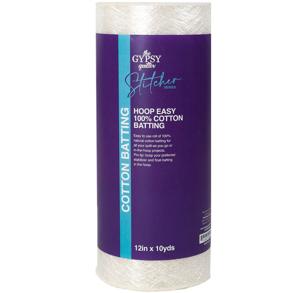 Gypsy Quilter Hoop Easy Cotton Batting