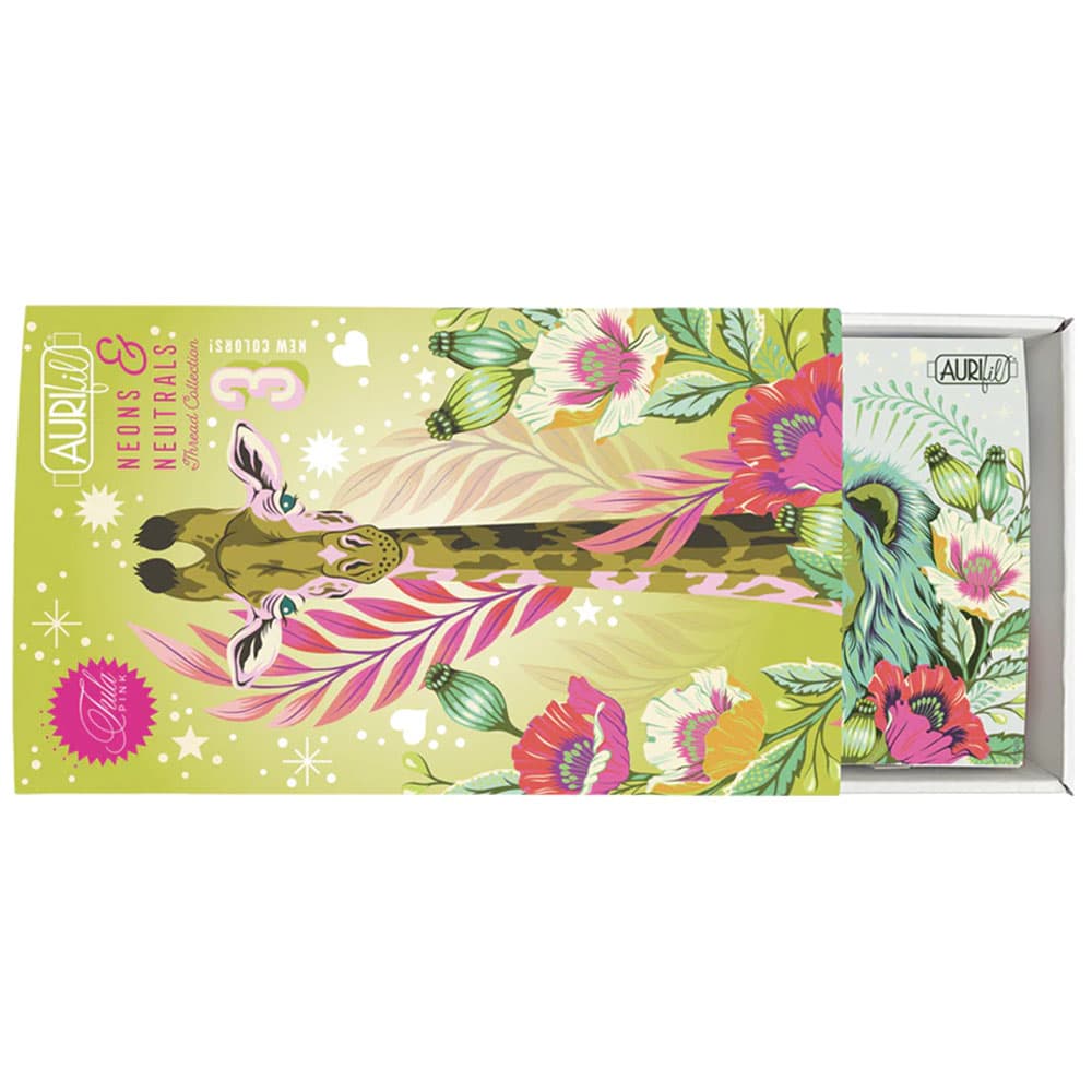 Tula Pink Aurifil Neons & Neutrals 20 Spool Thread Kit