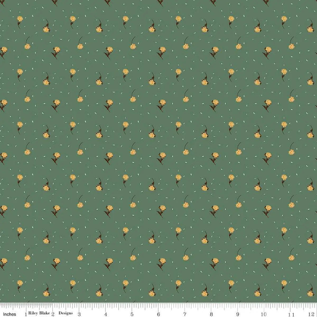 The Awe of Autumn Flower Toss Pine 43"/44" Fabric Per Yard