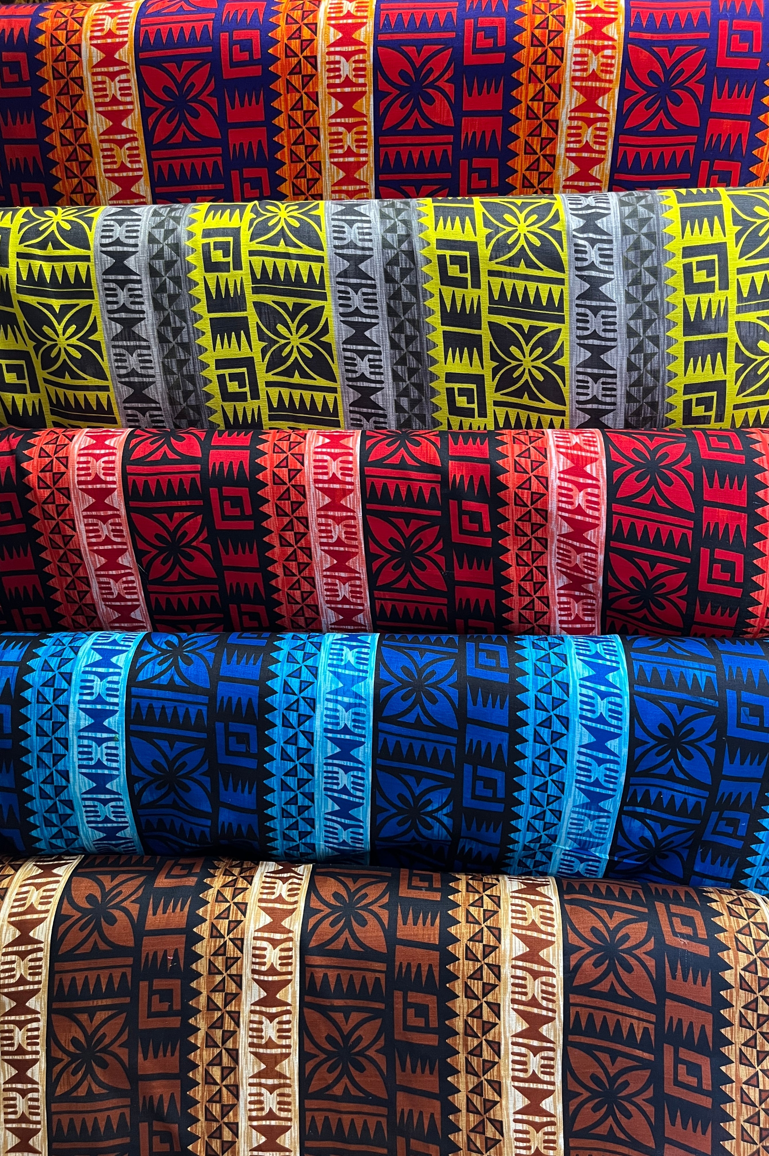 Traditional Fiji Cotton Light Barkcloth Fabric | Islands Fabric