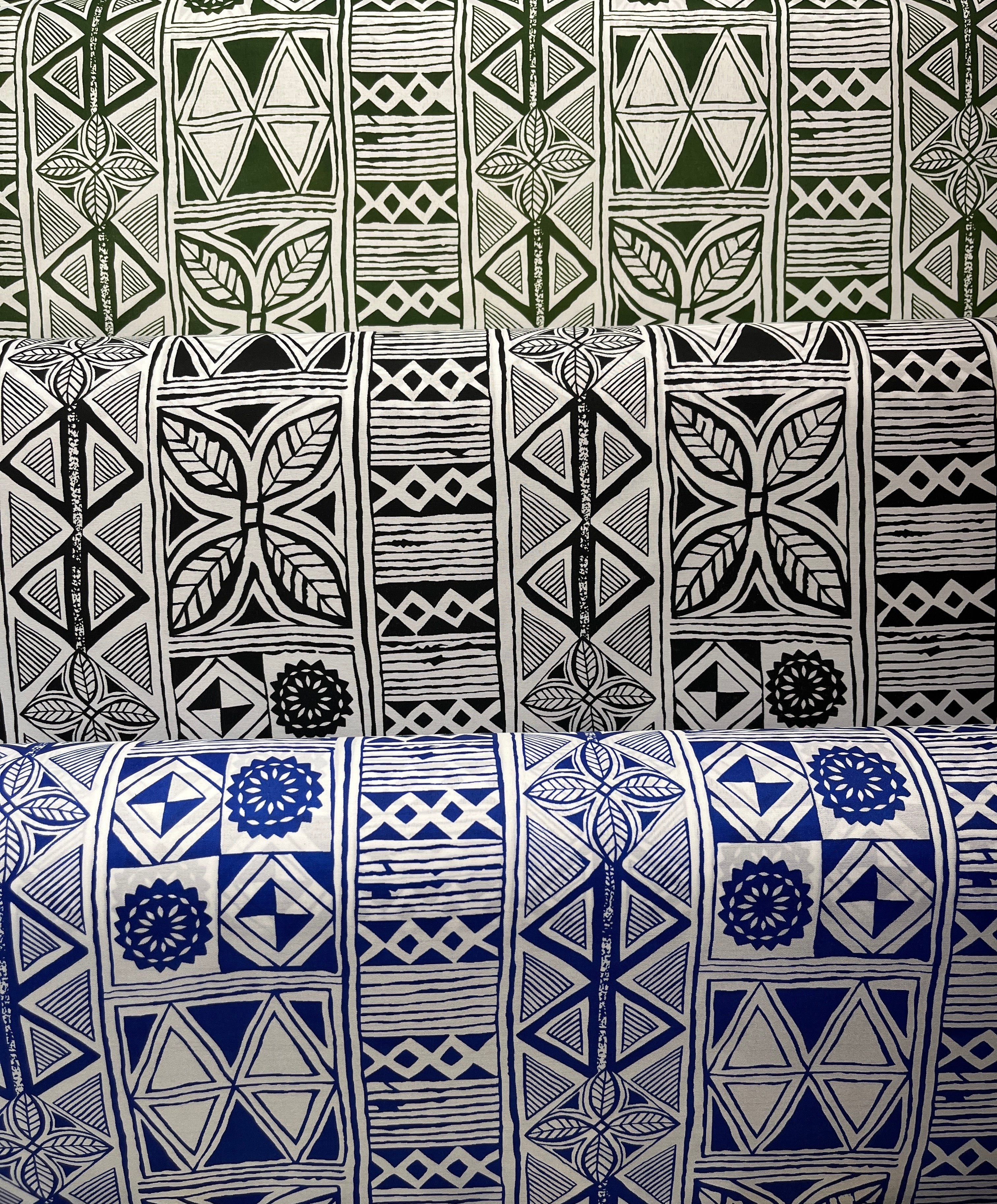 Traditional Polynesian Tapa Polyester Fabric | Islands Fabric