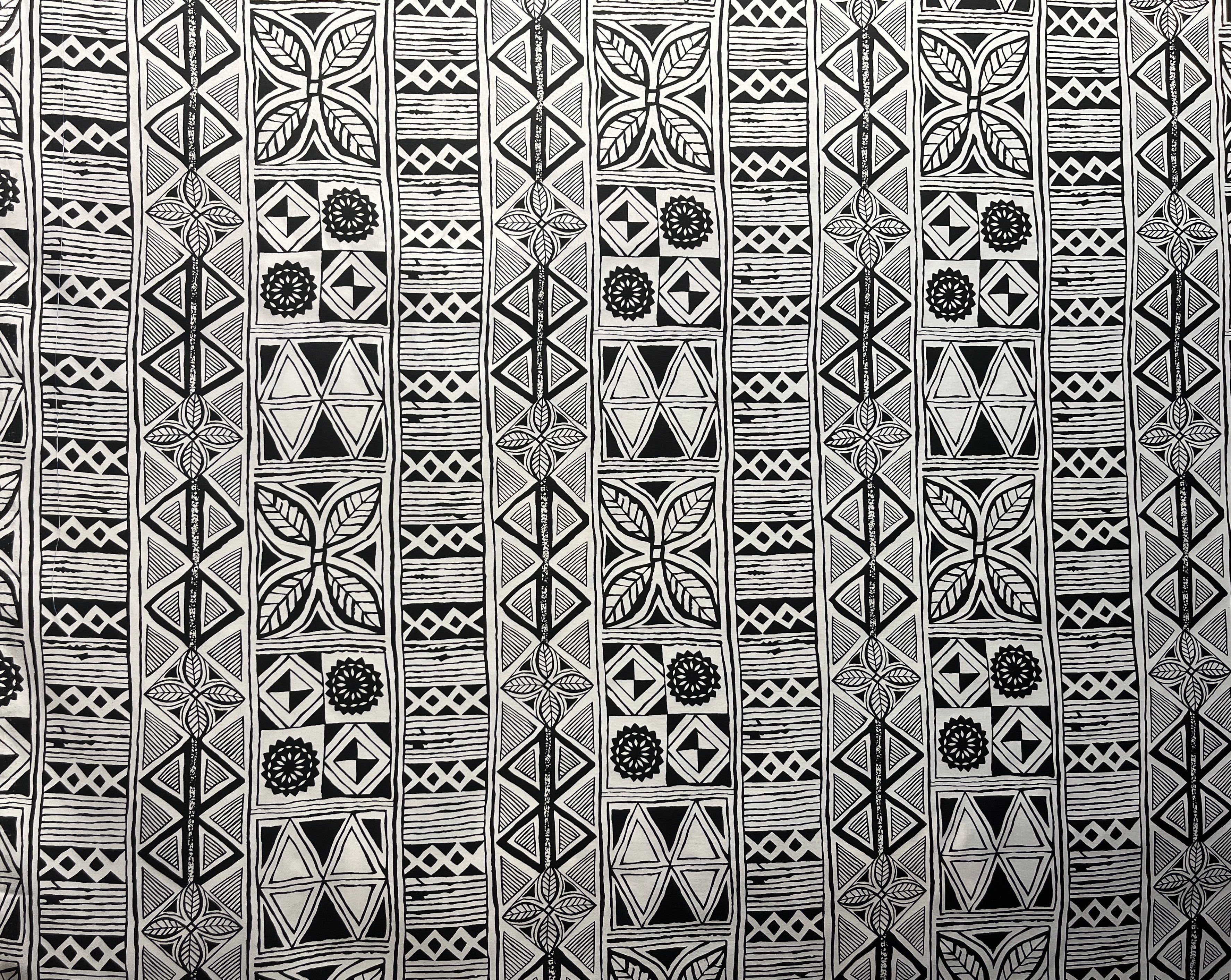 Traditional Polynesian Tapa Polyester Fabric | Islands Fabric