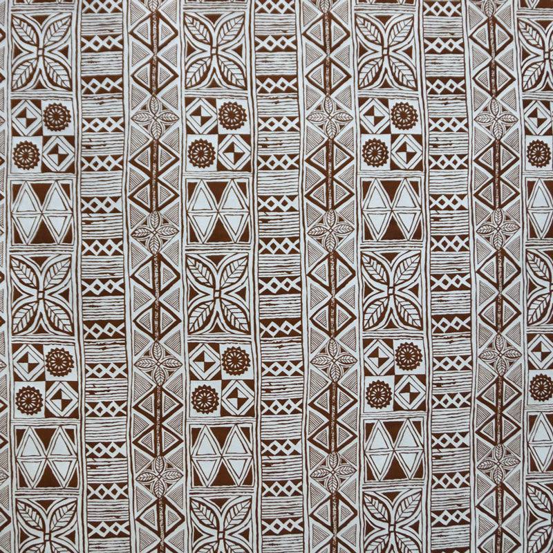 Traditional Polynesian Tapa Polyester Fabric | Islands Fabric