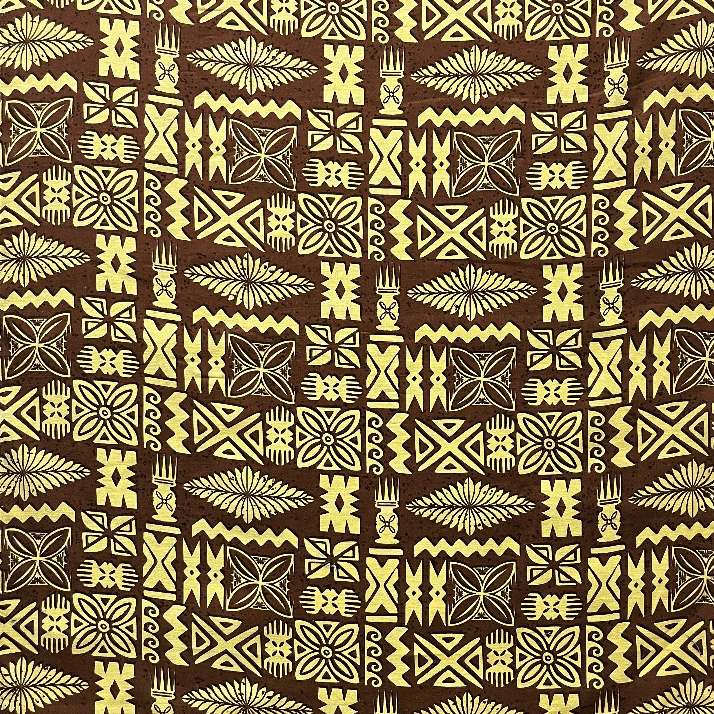 Tribal Tapa Cotton Light Barkcloth Fabric | Islands Fabric