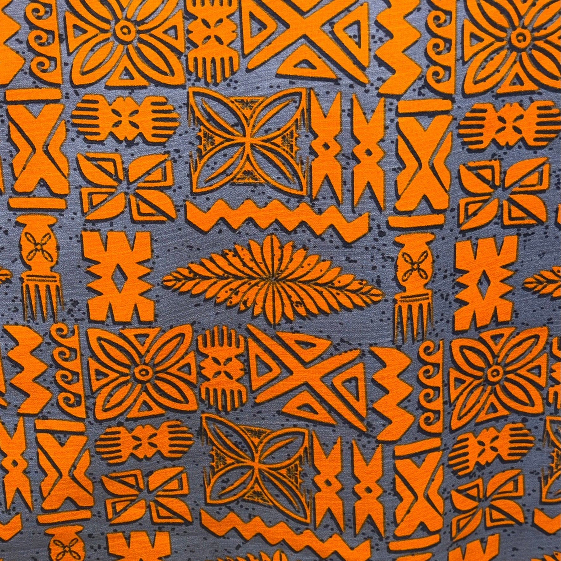 Tribal Tapa Cotton Light Barkcloth Fabric | Islands Fabric