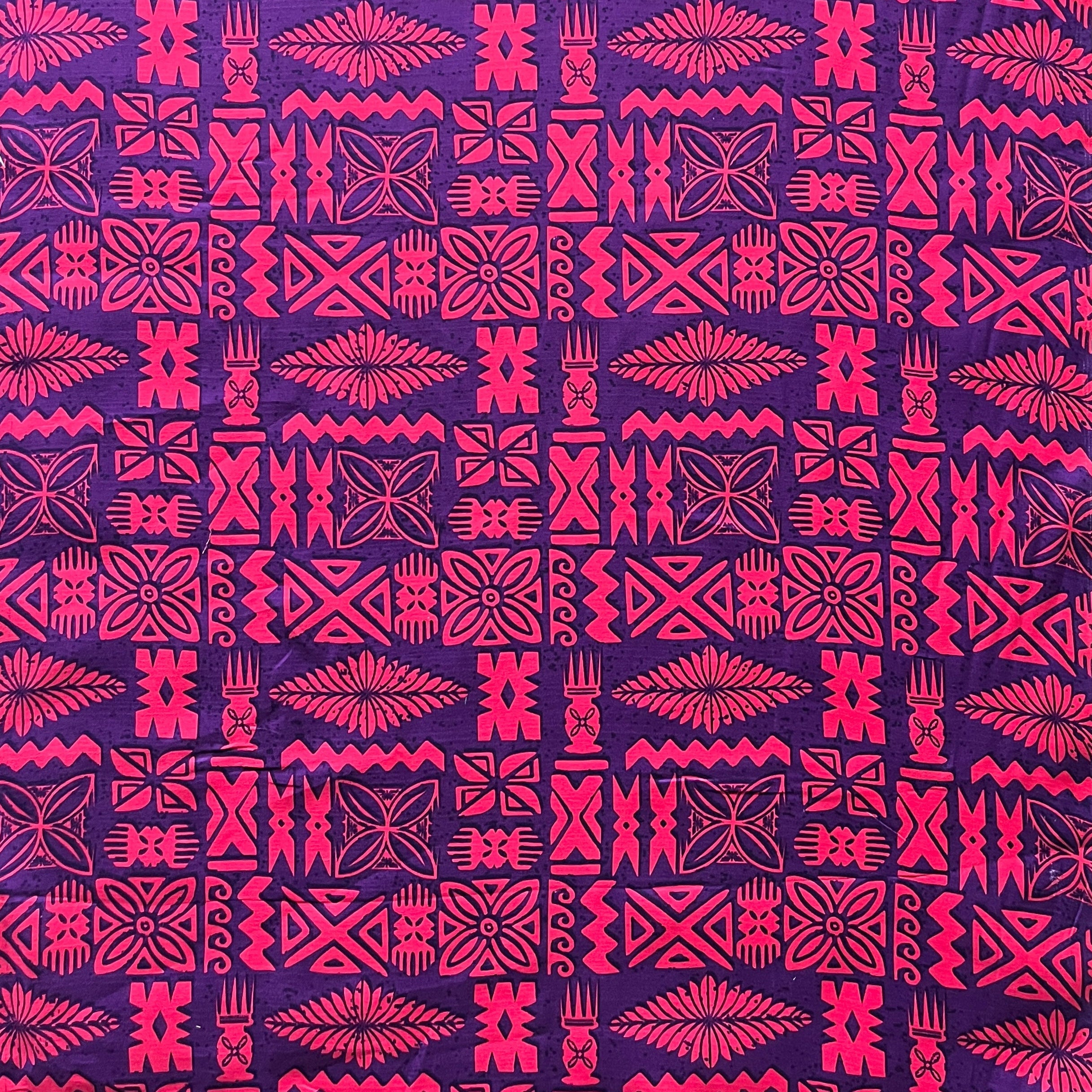 Tribal Tapa Cotton Light Barkcloth Fabric | Islands Fabric