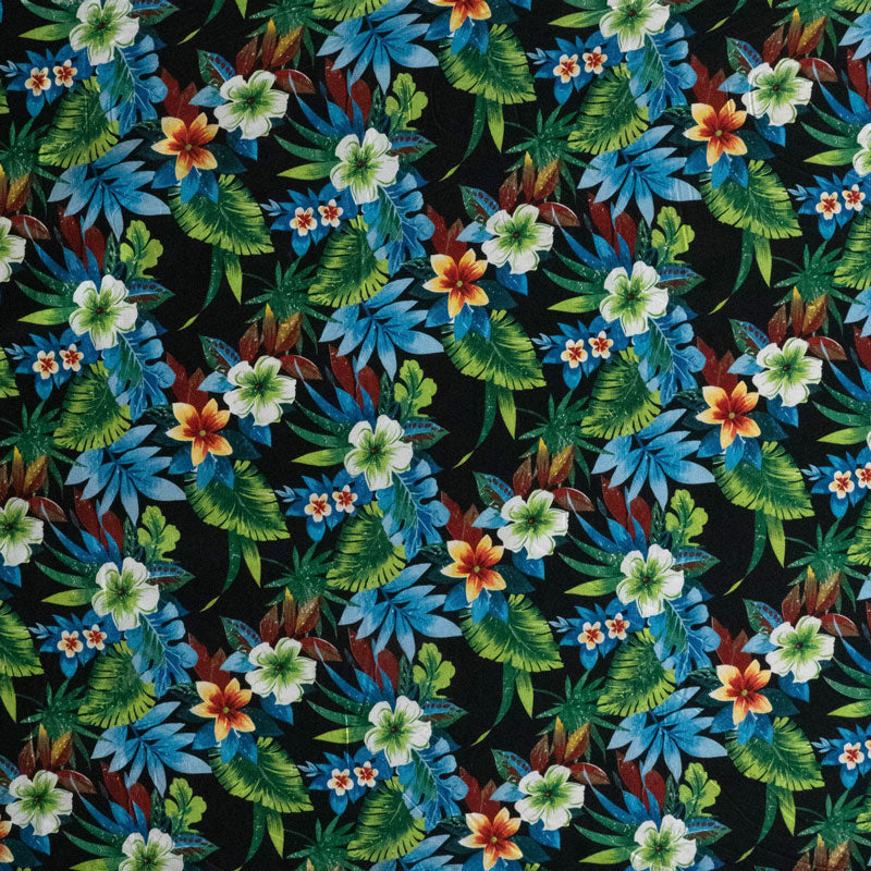 Tropical Garden Peachskin Fabric | Islands Fabric