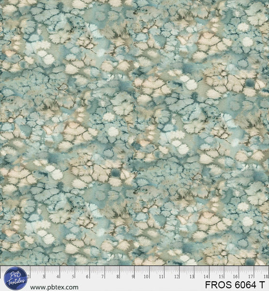 Turquoise Frost FROS-6064-T Cotton 44/45 Fabric Per Yard