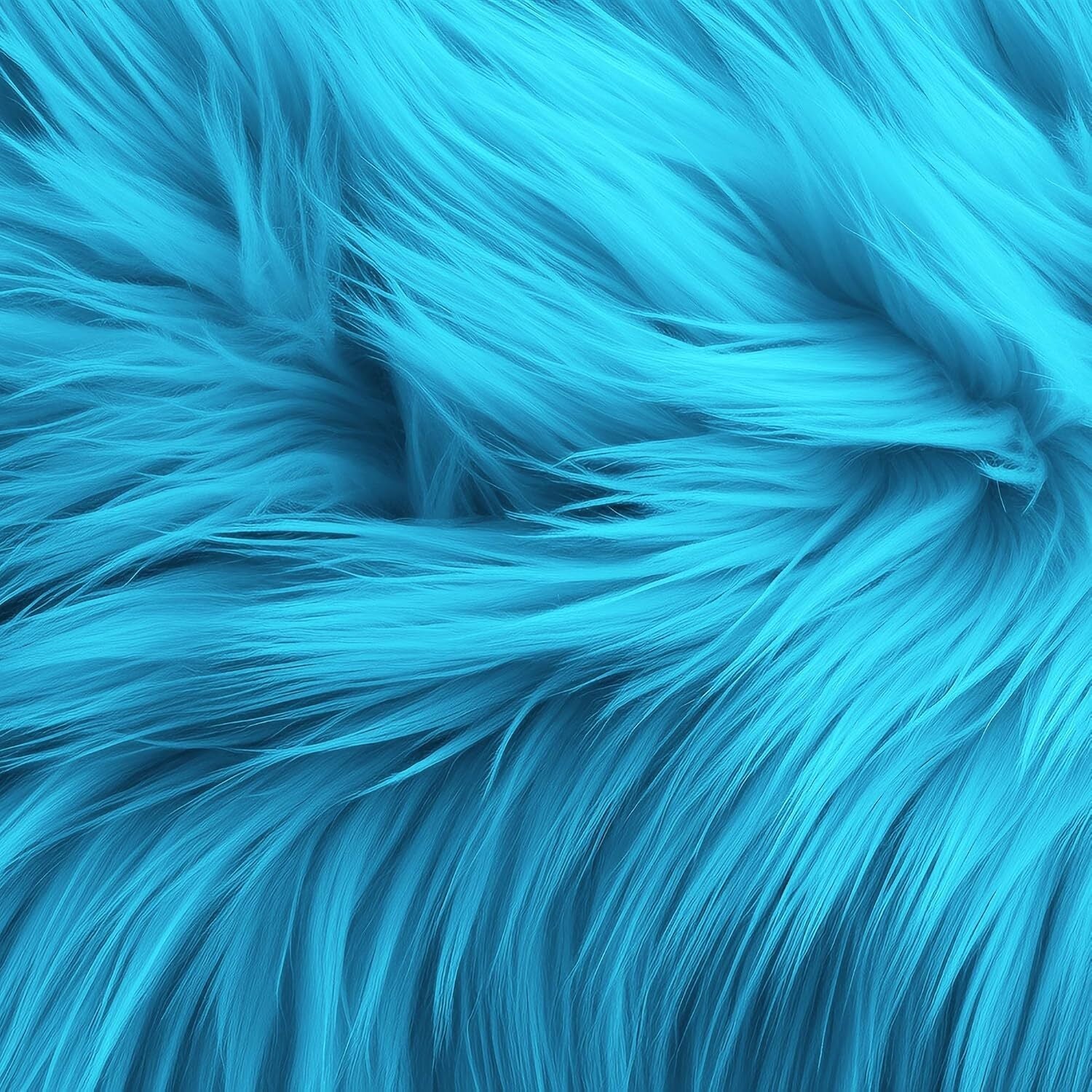Faux Fur Fabric (2–4 Yards) Bulk – Shaggy Plush Long Pile, 60" Wide