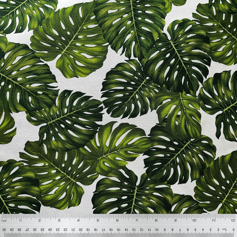 Monstera Leaf Fabric | Upholstery l Spandex Palace