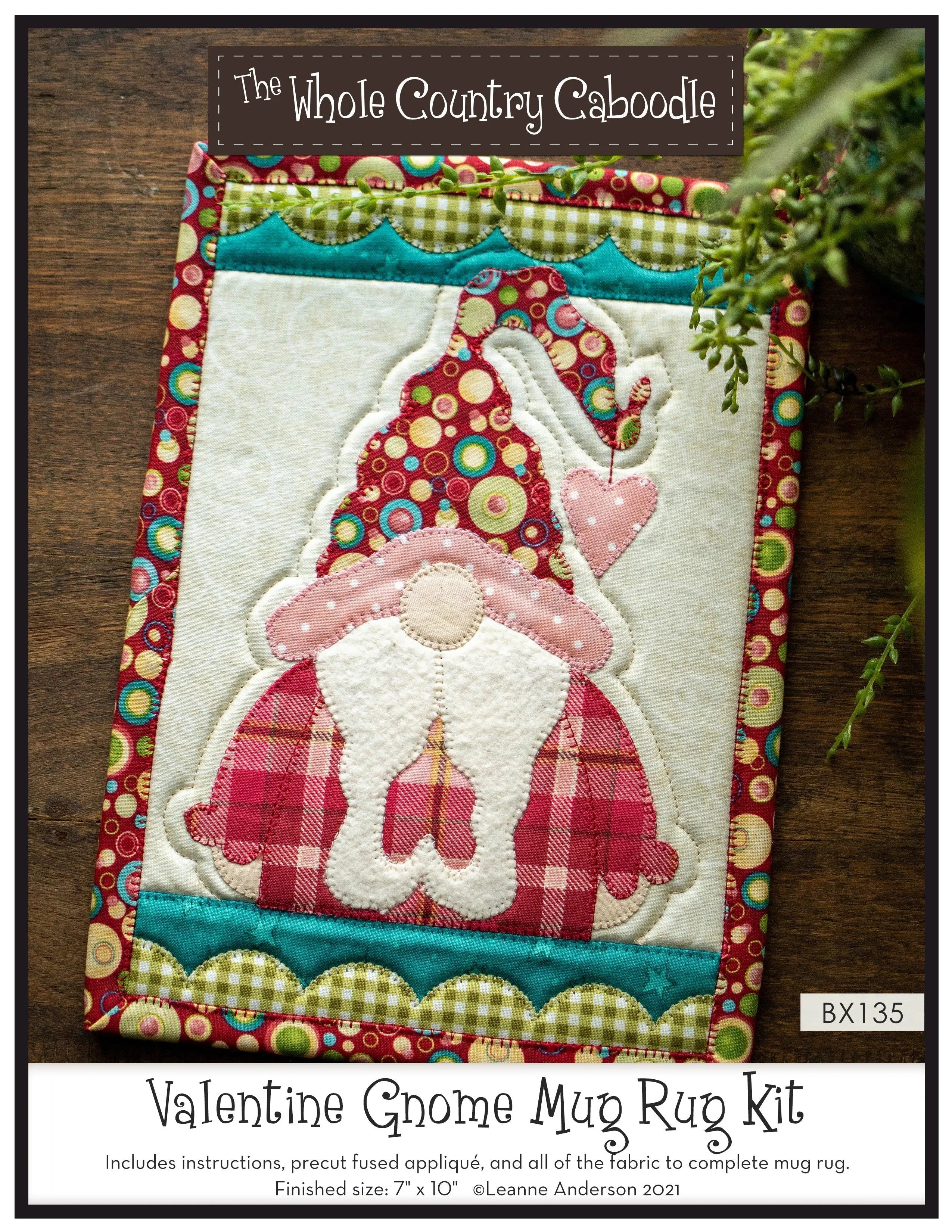 Valentine Gnome Mug Rug Kit