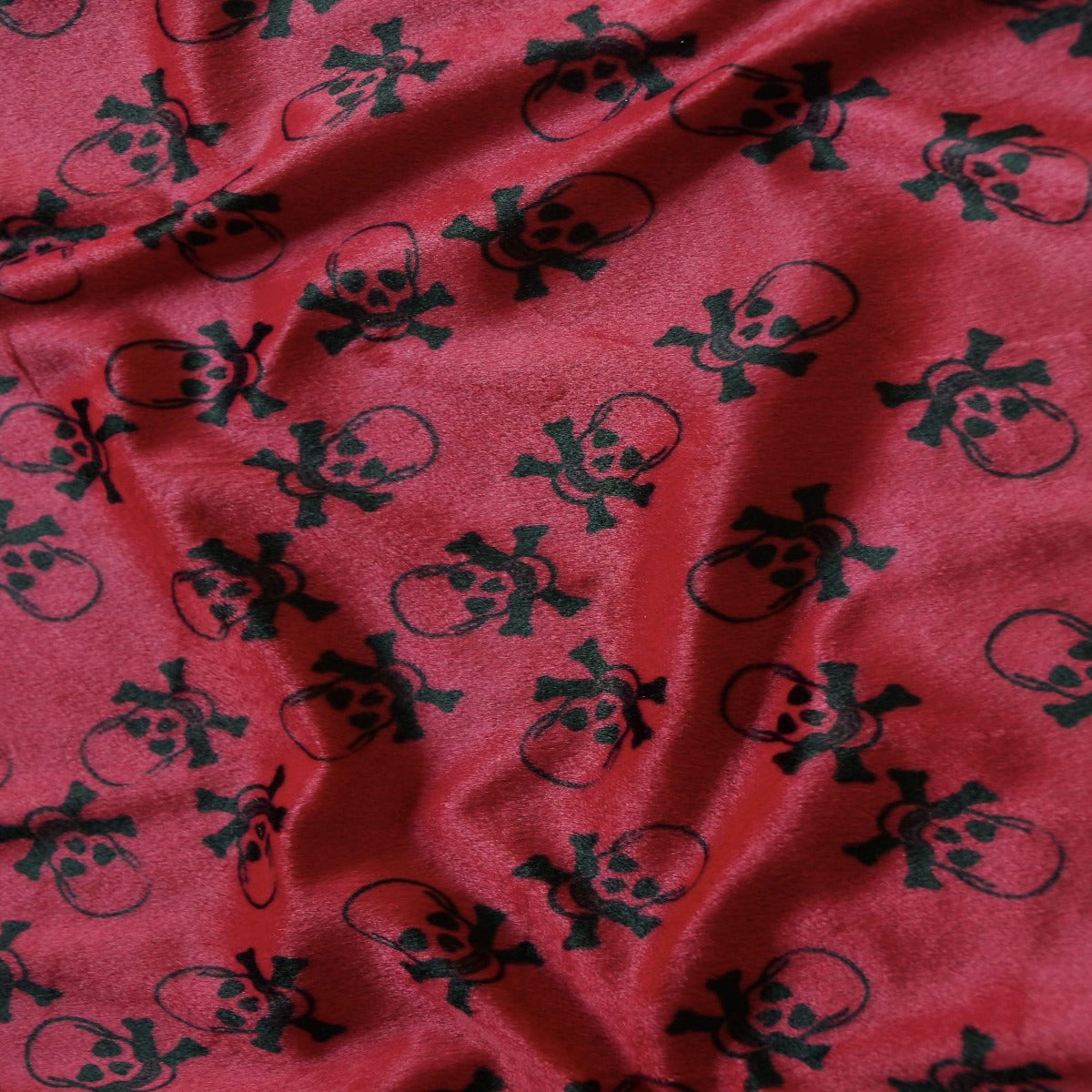 Velboa Skull Print Faux Fur Fabric