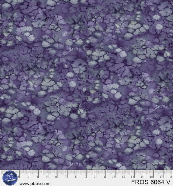 Violet / Purple Frost FROS-6064-V Cotton 44/45 Fabric Per Yard
