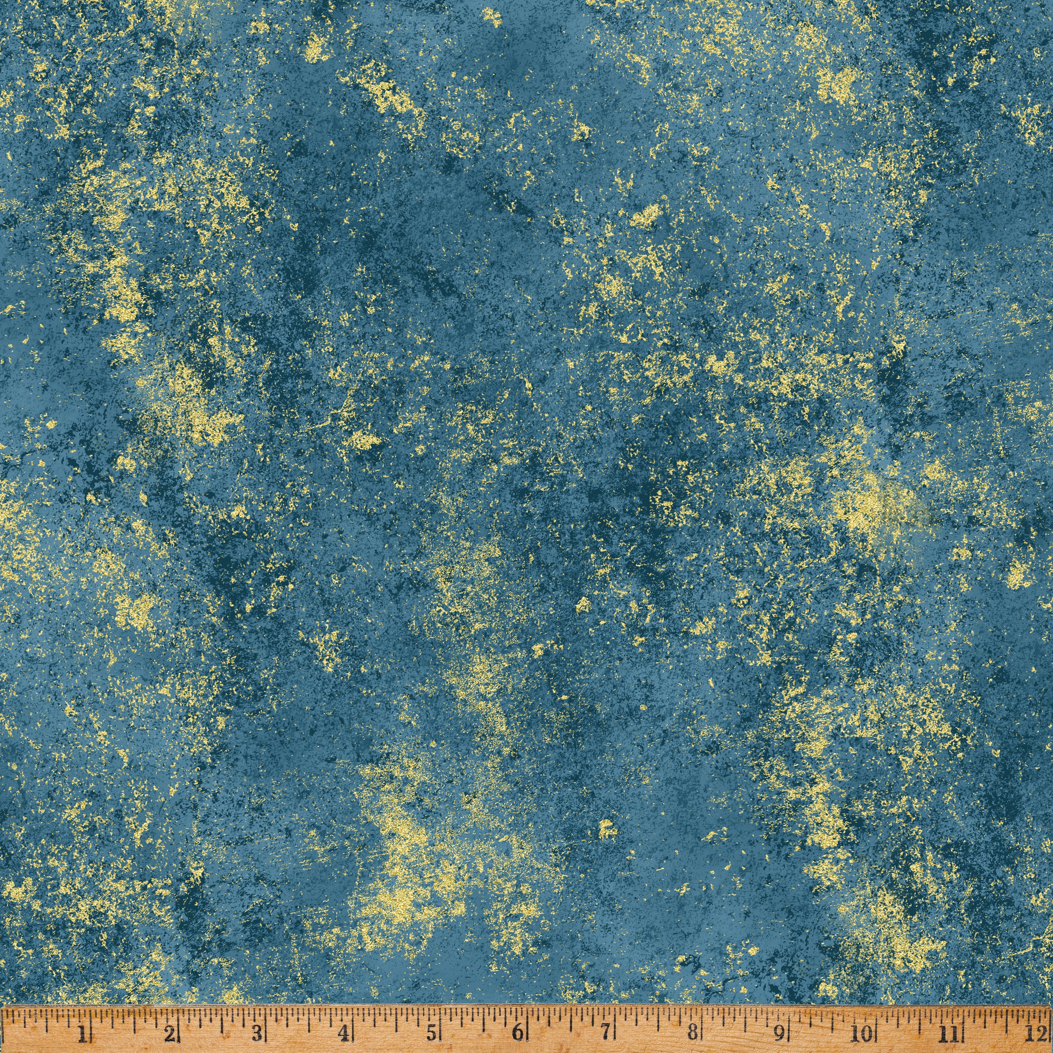 Lake/Gold Holiday Classics & Blenders Cotton 43"/44" Fabric Per Yard