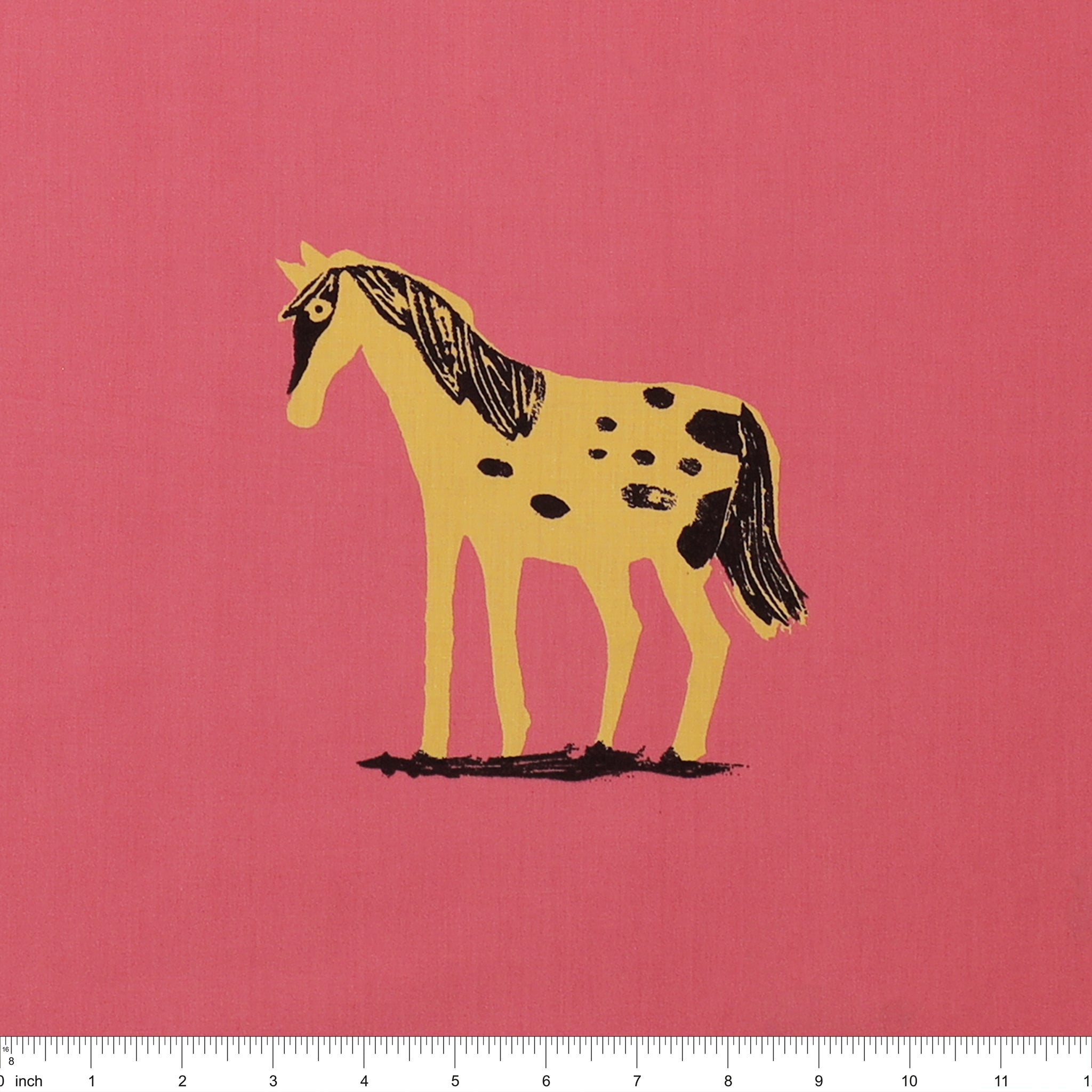 Meadows 108" Wide Quilt Backing - Wild Ponies Hot Pink