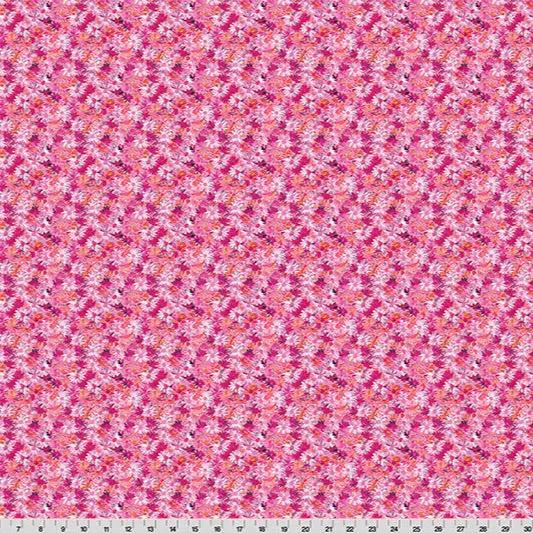Wanderlust Daisies Quilting Cuddle Pink Fabric per yard