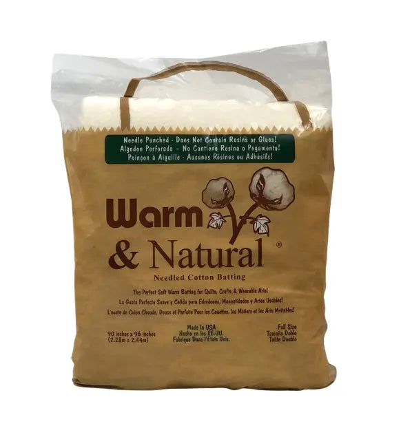 Warm & Natural Needled Cotton Batting - Full Case
