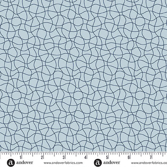Wedgewood Drift Net Coastal Walk 108" Cotton Wideback Fabric per yard