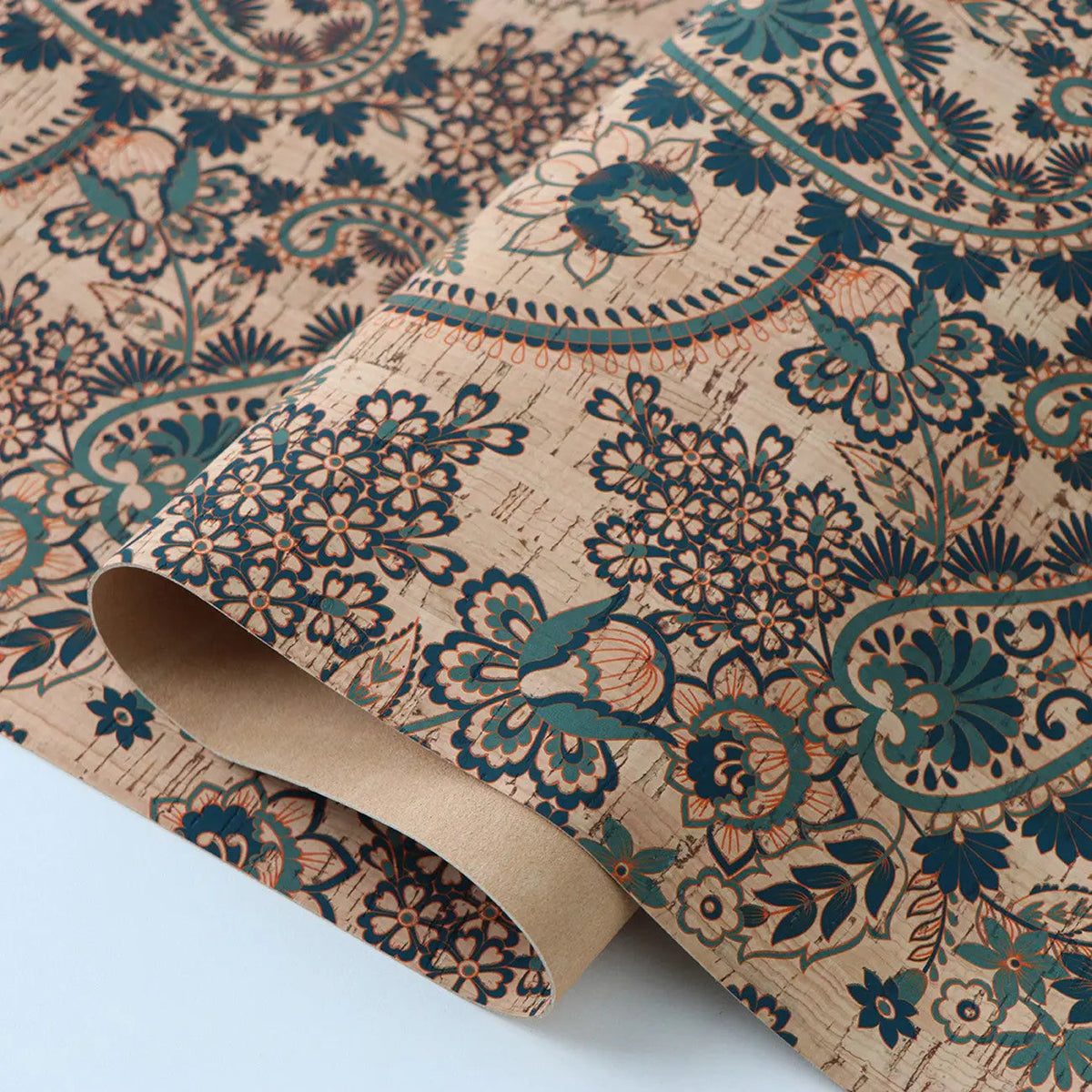 Western Paisley Cork 1/2yd