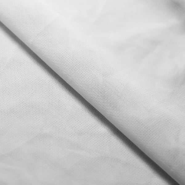 White Power Mesh Nylon Spandex Fabric