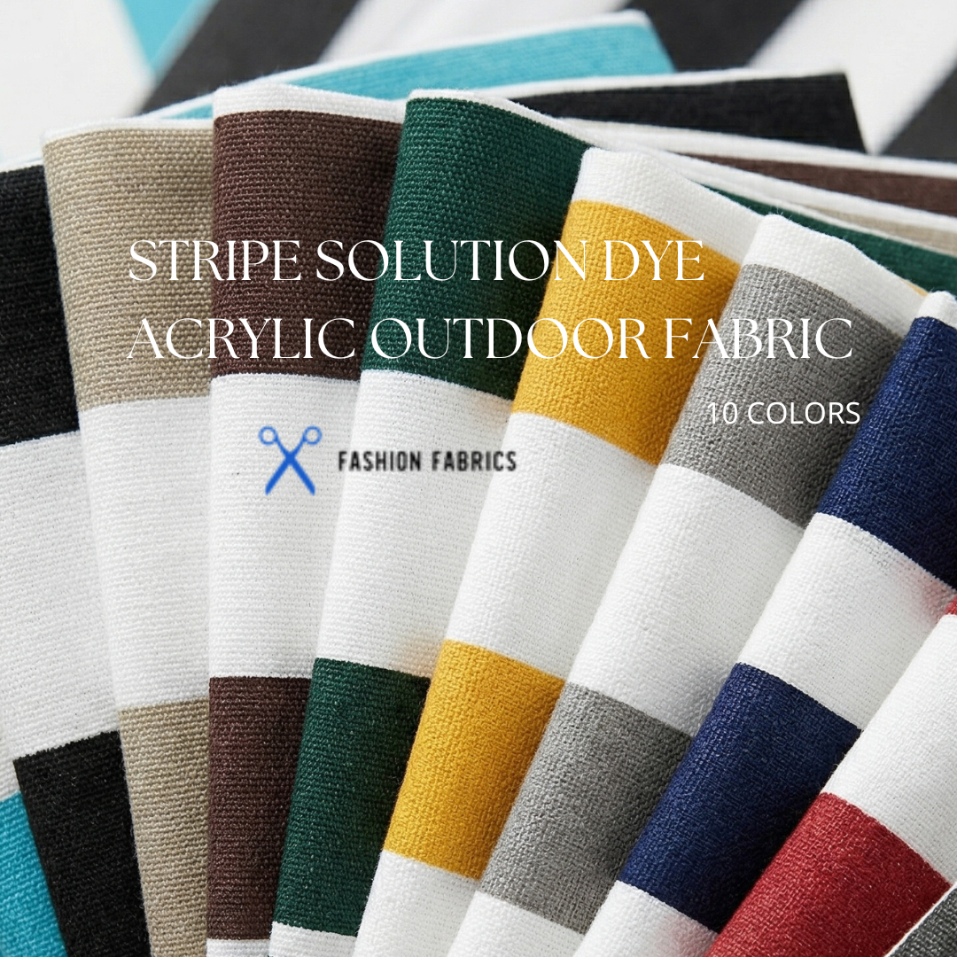 3" Stripe Solution Acrylic Dye Outdoor Fabric