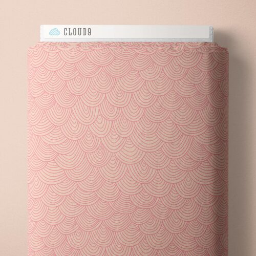 Wildest Dreams Peach Scallop Organic Cotton 44"/45" Fabric Per Yard