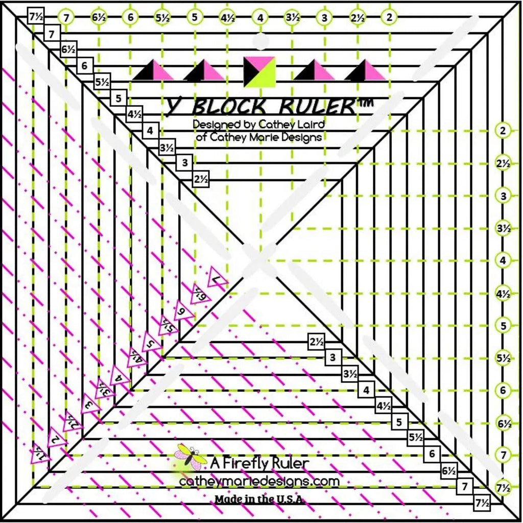 V Block Ruler Pattern Free Y Block Ruler