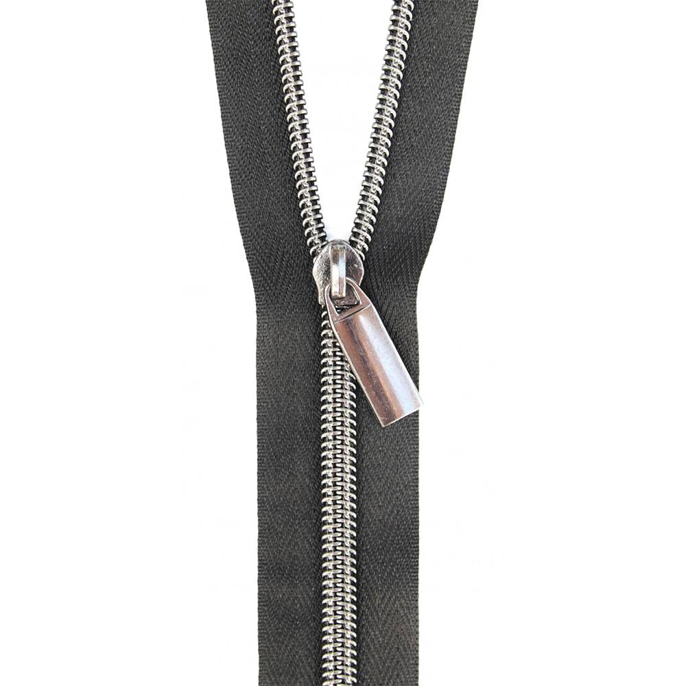 Sallie Tomato, #5 Nylon Coil Zipper (3yds) w/ 9 Zipper Pulls