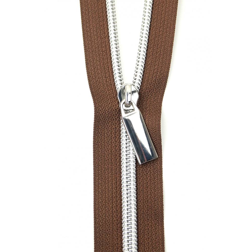 Sallie Tomato, #5 Nylon Coil Zipper (3yds) w/ 9 Zipper Pulls