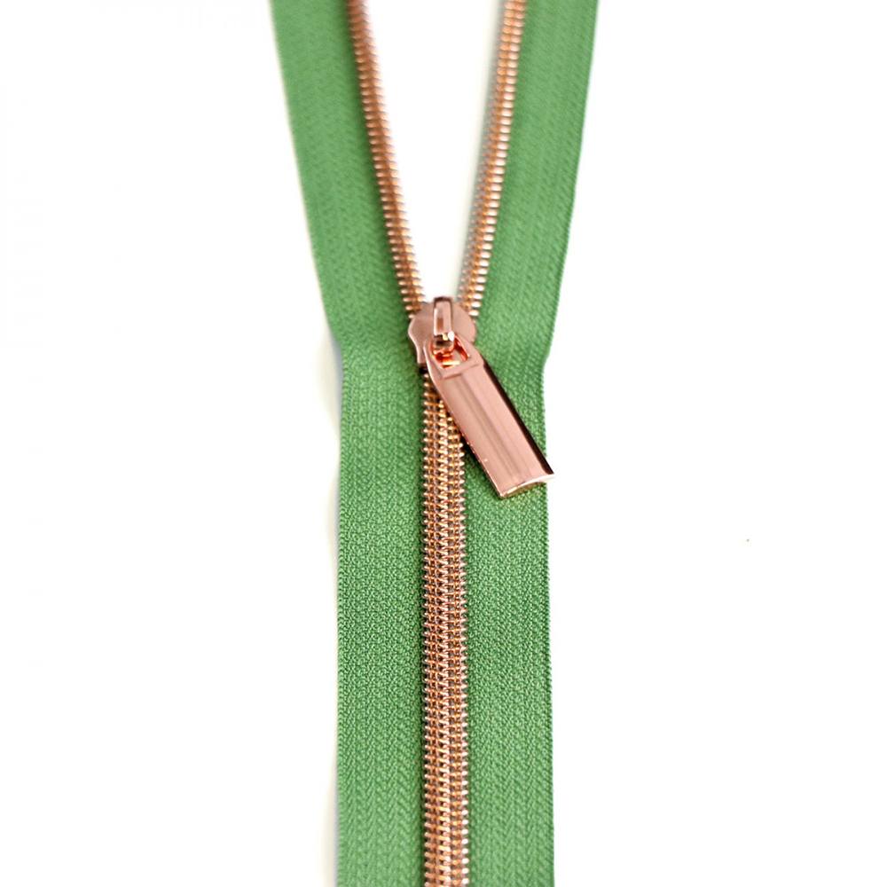 Sallie Tomato, #5 Nylon Coil Zipper (3yds) w/ 9 Zipper Pulls