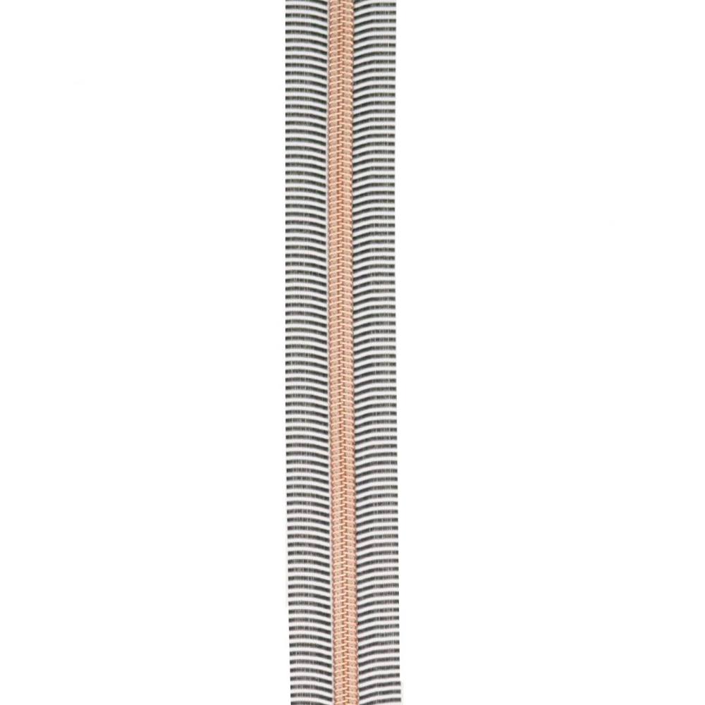 Sallie Tomato, #5 Nylon Coil Zipper (3yds) w/ 9 Zipper Pulls