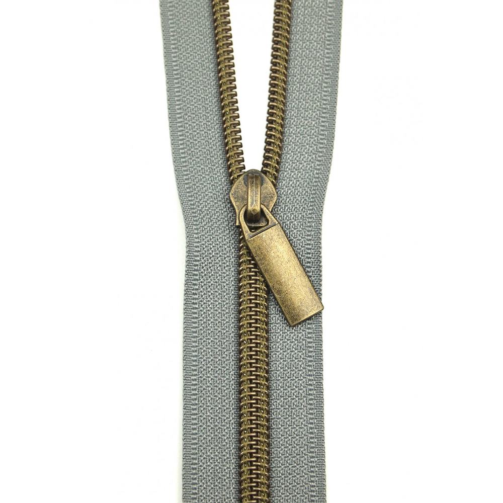 Sallie Tomato, #5 Nylon Coil Zipper (3yds) w/ 9 Zipper Pulls