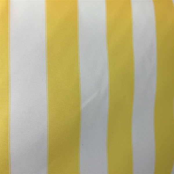 White Yellow Striped Outdoor Canvas Fabric