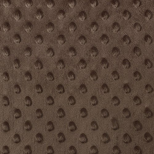 Brown Minky Dimple Dot Fabric