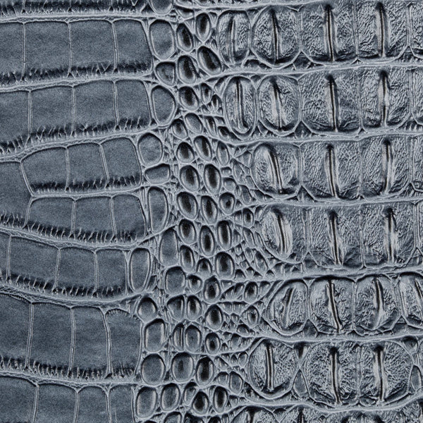 Light Blue Metallic Gator Vinyl Fabric