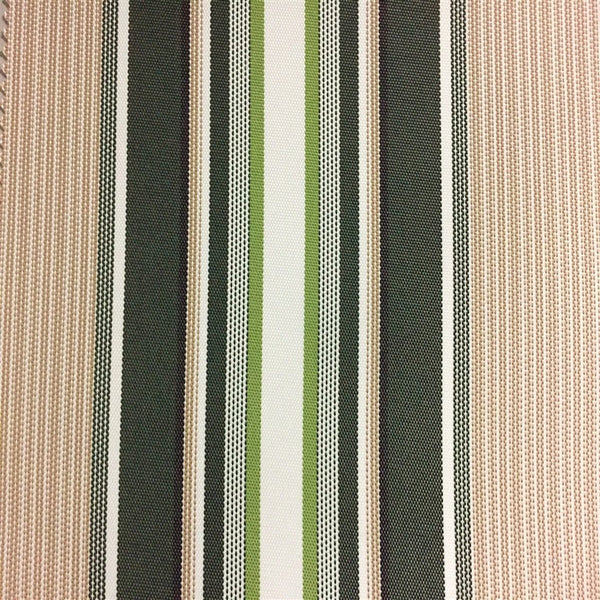 Green Multi Color Striped Oak 100% Waterproof Outdoor Canvas Patio Fabric