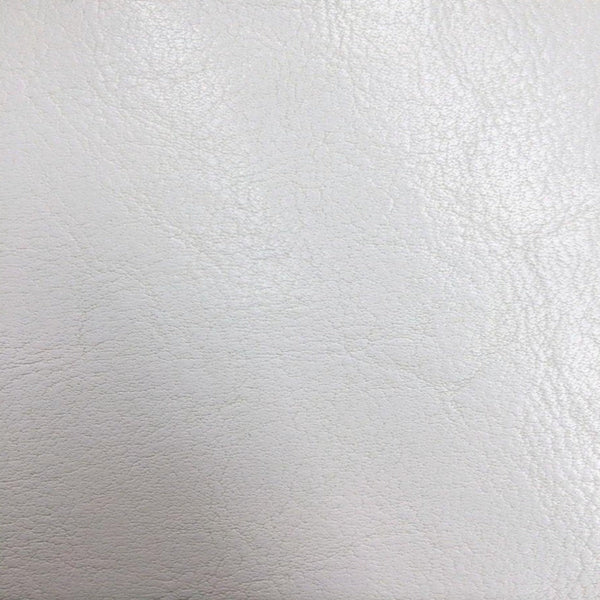 White Amarillo Grain Shiny PVC Leather Vinyl Fabric