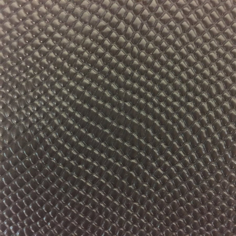 Black Matte Python Snake Skin Vinyl Fabric