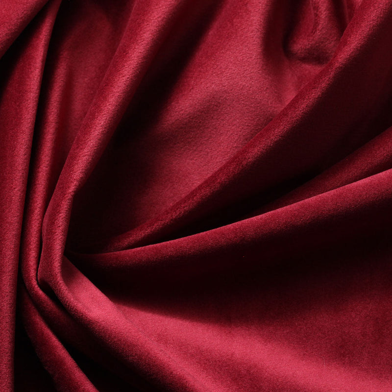 Burgundy Camden Velvet Polyester Upholstery Drapery Fabric