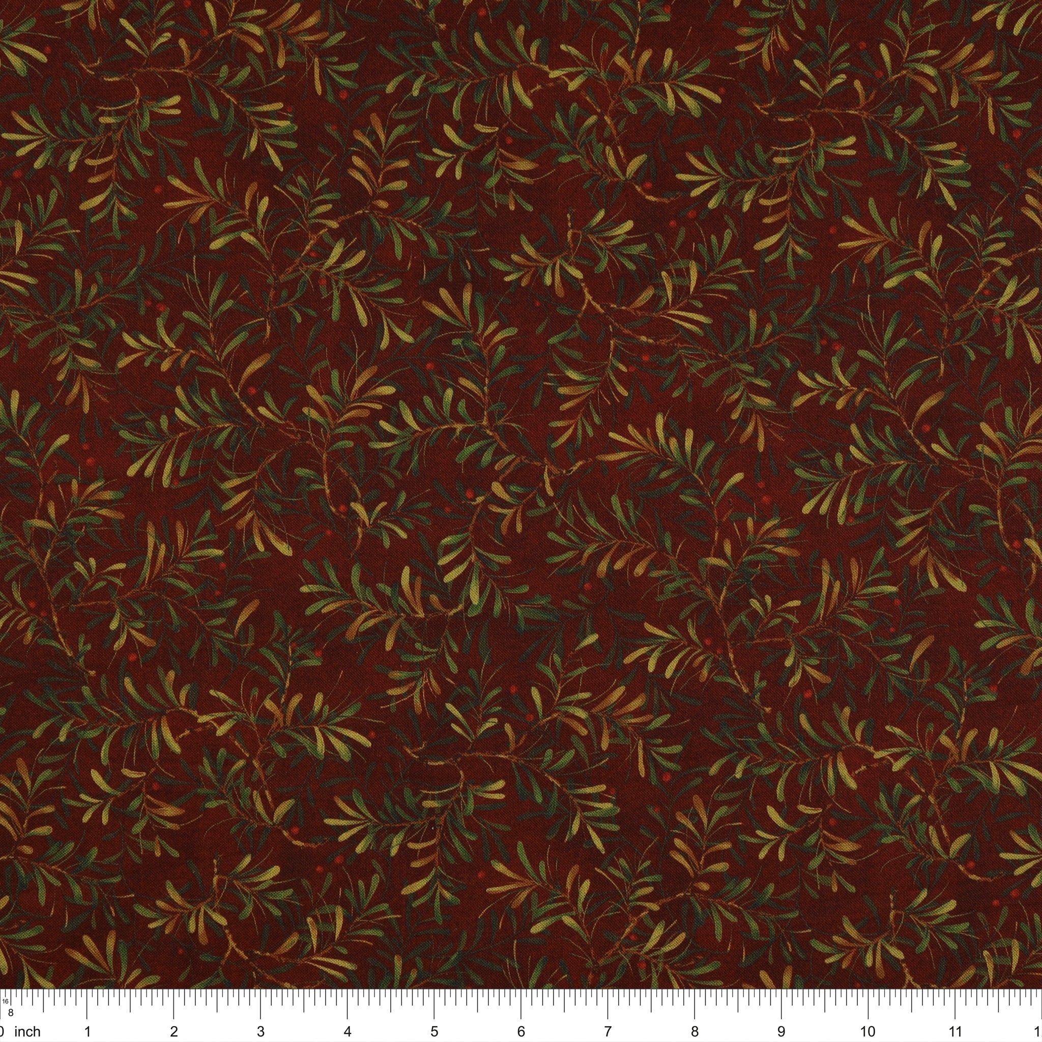 Star of Wonder, Star of Light 108" Wide Quilt Backing - Pine Boughs Red