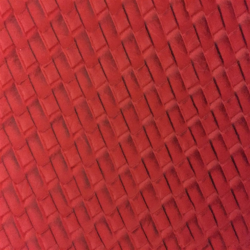 Red Basket Weave Vinyl