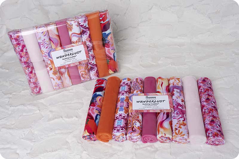 Quilting Cuddle Fat Quarter Pack Wanderlust Pink